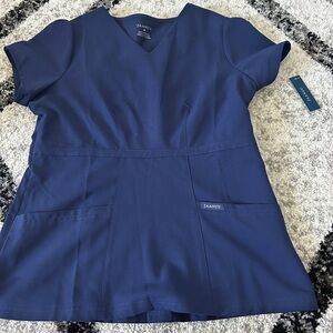 Jaanuu blue scrub top